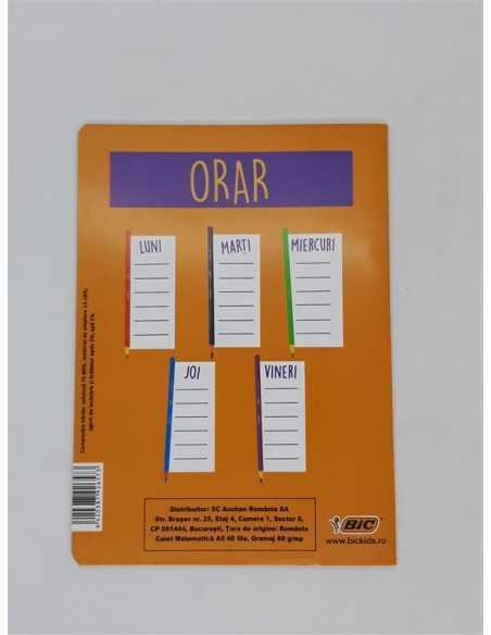 Caiet A5 40 file matematica Bic Quality first Racheta