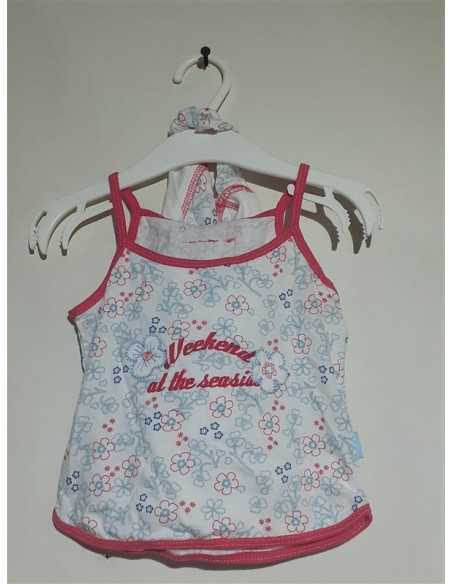 Set pentru fetite maieu si batic Baby Club