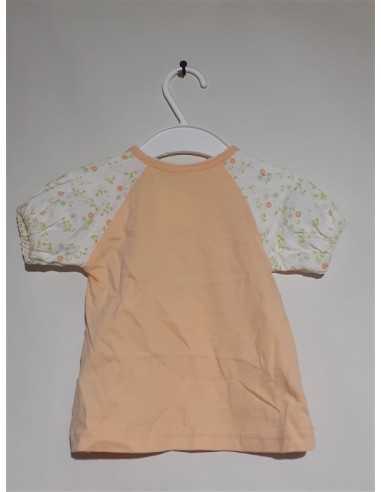 Tricou pentru fetite cu floricele si inimioare