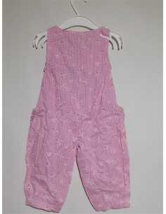 Salopeta pantaloni pentru fetite cu floricele DWW 2