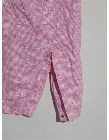Salopeta pantaloni pentru fetite cu floricele DWW
