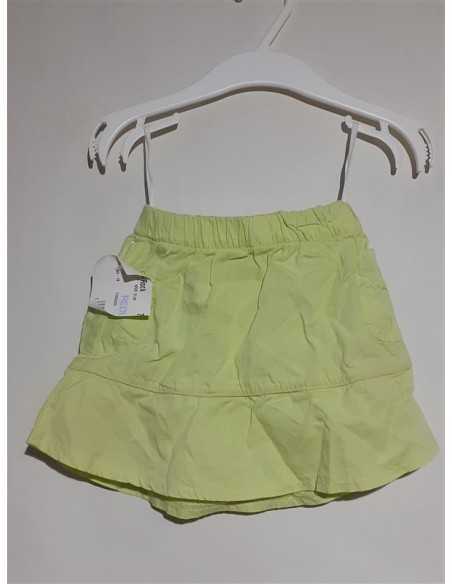 Fustita scurta pentru fetite culoare verde
