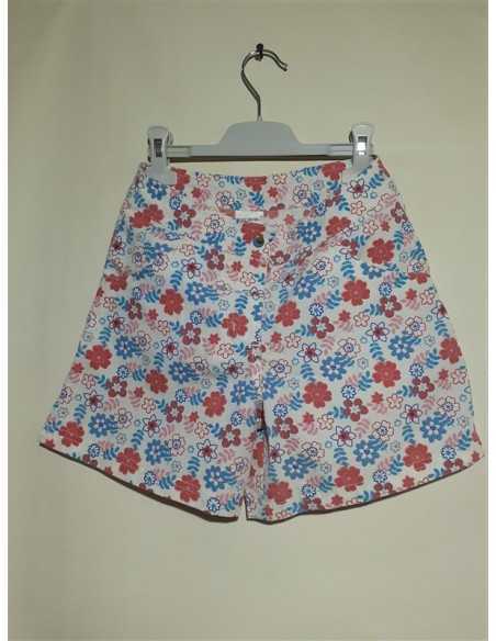 Pantaloni scurti cu floricele pentru fetite PocoPiano