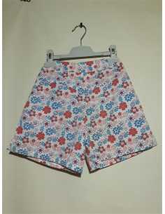 Pantaloni scurti cu floricele pentru fetite PocoPiano 2