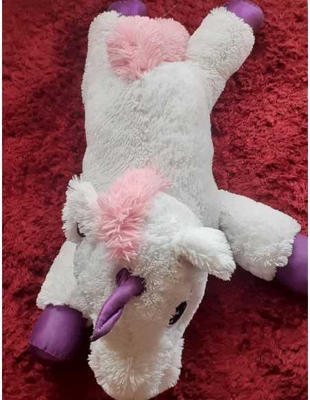 Jucarie plus pentru copii Unicorn alb 56 cm