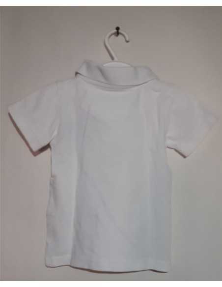 Tricou cu guler si nasturei pentru baieti