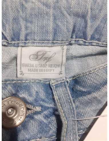 Pantaloni dama blugi albastri Trf