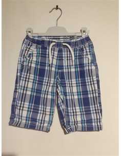 Pantaloni scurti in carouri pentru baieti cu buzunare Palomino