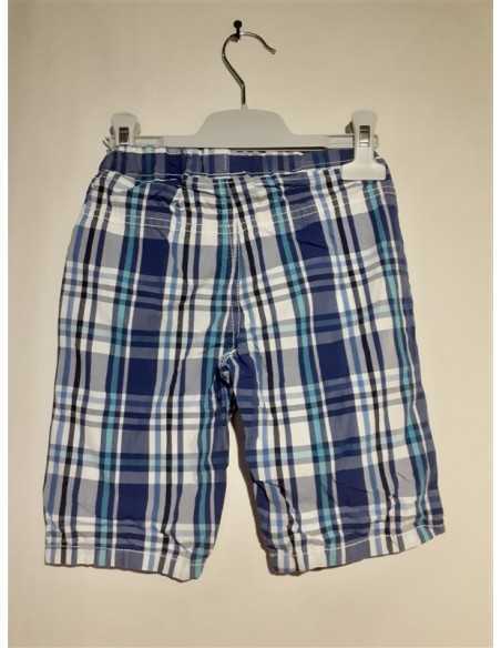 Pantaloni scurti in carouri pentru baieti cu buzunare Palomino
