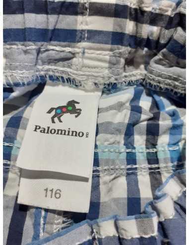 Pantaloni scurti in carouri pentru baieti cu buzunare Palomino