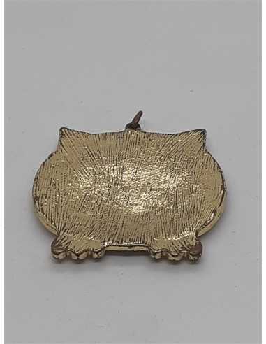 Medalion auriu in forma de Bufnita