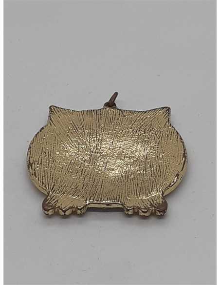 Medalion auriu in forma de Bufnita