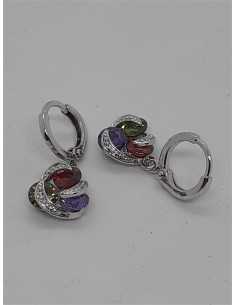 Cercei eleganti cu pietricele multicolore 2