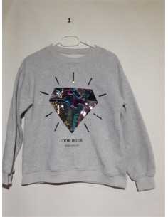 Bluza pentru fete cu imprimeu paiete reversibile
