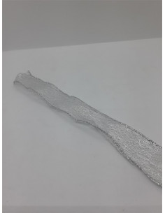 Panglica decorativa culoare argintiu pentru brad Craciun