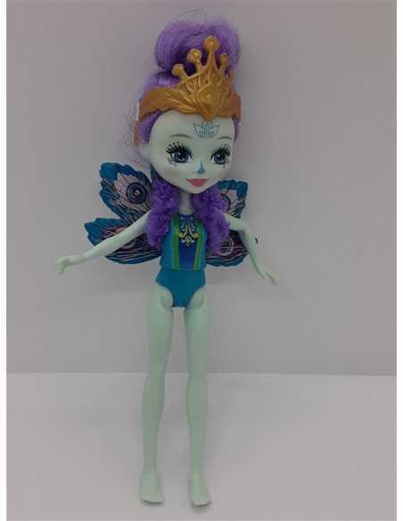 Papusa Enchantimals cu parul mov Patter Peacock