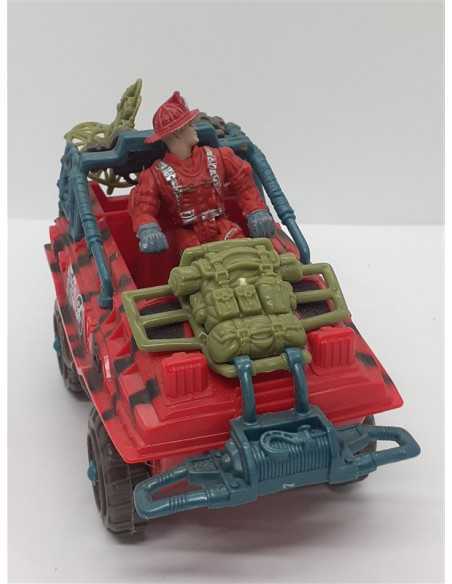 Masinuta din plastic pentru copii Jeep Comando cu figurina