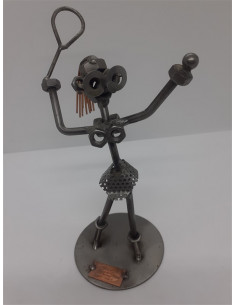 Statuieta Figurina fata tenis din metal Hinz&Kunst