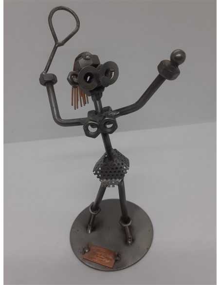 Statuieta Figurina fata tenis din metal Hinz&Kunst