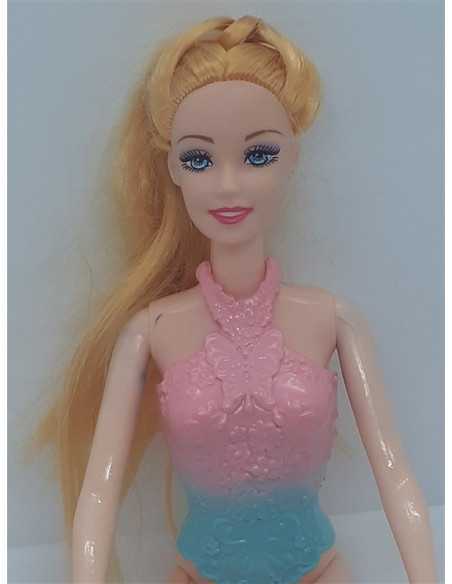 Papusa cu parul blond si corset detasabil Papusa cu parul blond si corset detasabil