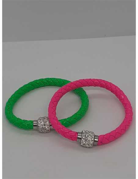 Set doua bratari colorate cu strasuri albe