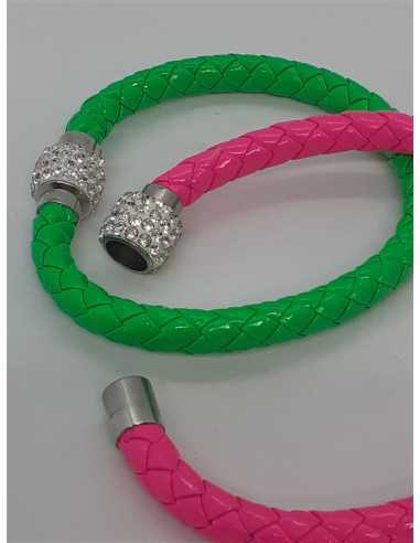 Set doua bratari colorate cu strasuri albe