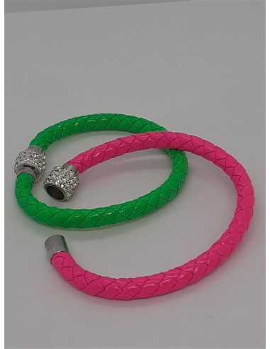 Set doua bratari colorate cu strasuri albe