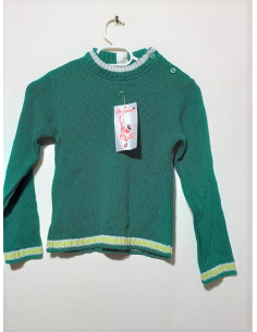 Pulover fetite verde Tricodava 4-5 ani