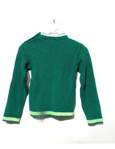 Pulover fetite verde Tricodava 4-5 ani 2