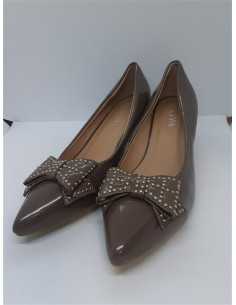Pantofi dama cu toculet si fundita Jolyvia nr 41