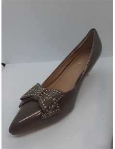 Pantofi dama cu toculet si fundita Jolyvia nr 41 2