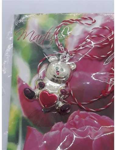Martisor ursulet cu inimioara
