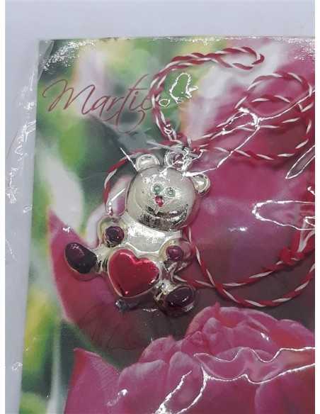 Martisor ursulet cu inimioara
