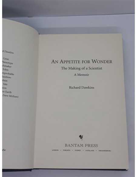 Carte An Appetite For Wonder - The Making of a Scientist