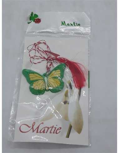 Martisor cu fluturas colorat