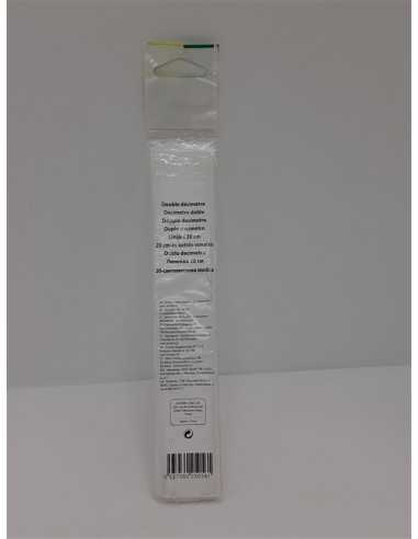Rigla din plastic cu maner Auchan 20 cm