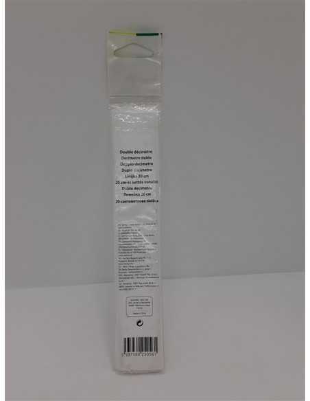 Rigla din plastic cu maner Auchan 20 cm