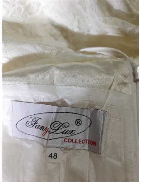 Rochita dama din dantela cu funda in talie FanyLux marime 48 Rochita dama din dantela cu funda in talie FanyLux marime 48