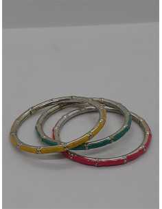 Set 3 bratari din plastic multicolore 2