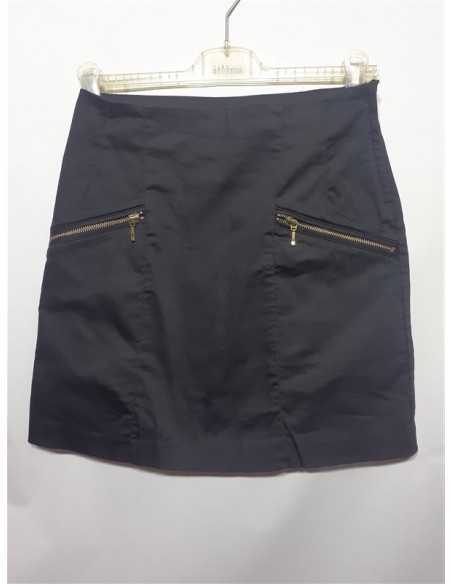 Fusta dama cu buzunare cu fermoar metalic H&M marime S