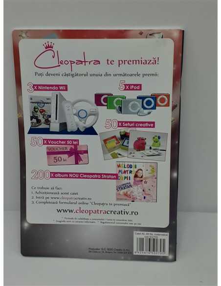 Caiet matematica A5 48 file model Cleopatra picteaza