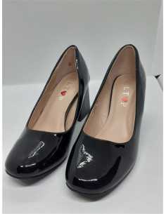 Pantofi dama cu toc culoare negru Ltop marime 35