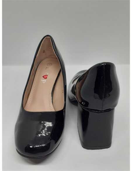 Pantofi dama cu toc culoare negru Ltop marime 35