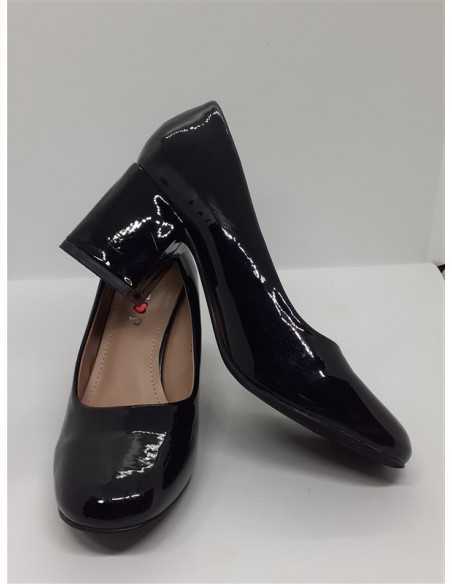 Pantofi dama cu toc culoare negru Ltop marime 35