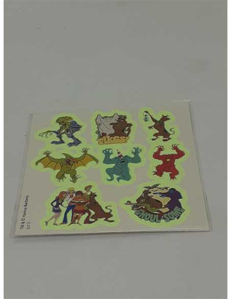 Set 8 abtibilduri fosforescente Scooby Doo pentru copii