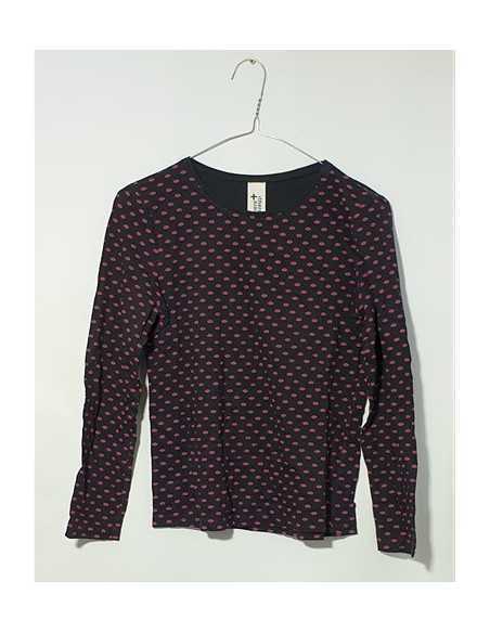 Bluza fetite cu maneca lunga si imprimeu pupici Here There