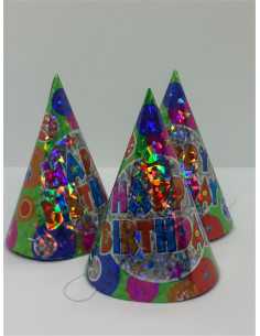 Set 3 coifuri pentru petrecere copii model Happy Birthday