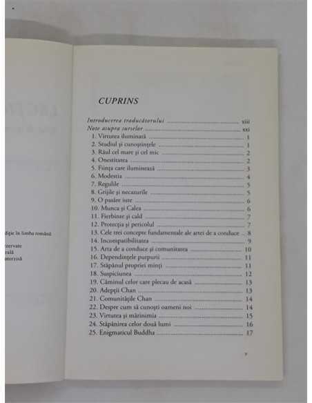 Lectiile Zen Arta de a conduce, Thomas Cleary