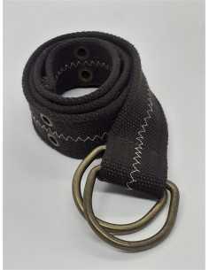 Curea reglabila din material textil culoare maro