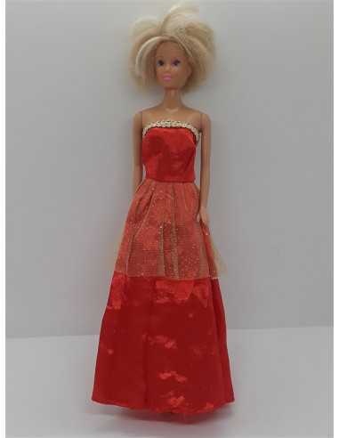 Papusa cu parul blond si rochita scurta lunga 28 cm Simba